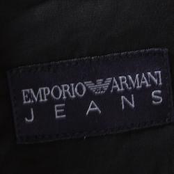 Pre Owned Emporio Armani Indigo Dark Wash Denim Faded Effect Distressed Jeans XL