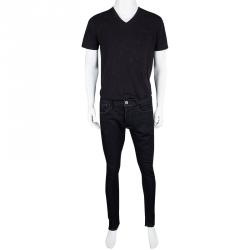 Pre Owned Emporio Armani Indigo Dark Wash Denim Skinny Fit Jeans L