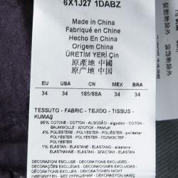 Pre Owned Emporio Armani Indigo Dark Wash Denim Skinny Fit Jeans L