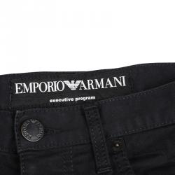 Pre Owned Emporio Armani Black Basic Fit Sean Denim Pants S
