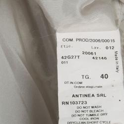 Pre Owned Emporio Armani Lace Textured Jacket S