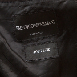 Pre Owned Emporio Armani Brown Pinstriped Wool Josh Line Tailored Blazer 3XL