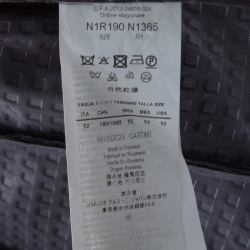 Pre Owned Emporio Armani Grey Cube Pattern Jacquard Zip Front Bomber Jacket XL