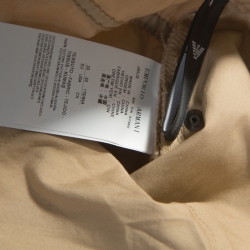 Pre Owned Emporio Armani Beige Cotton Regular Fit Pants M