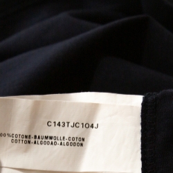 Pre Owned Emporio Armani Black Printed Cotton Logo Embroidered T-Shirt XXL