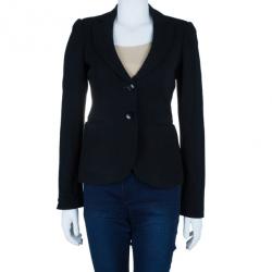 Pre Owned Emporio Armani Classic Single Breasted Black Blazer