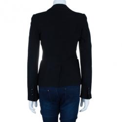 Pre Owned Emporio Armani Classic Single Breasted Black Blazer