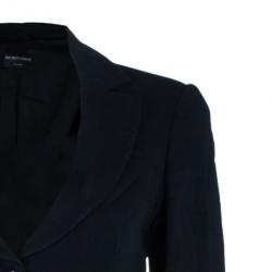 Pre Owned Emporio Armani Classic Single Breasted Black Blazer