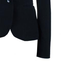 Pre Owned Emporio Armani Classic Single Breasted Black Blazer