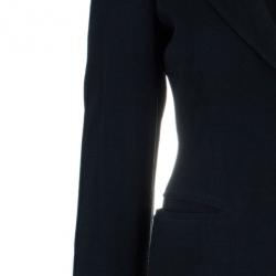 Pre Owned Emporio Armani Classic Single Breasted Black Blazer