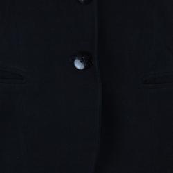 Pre Owned Emporio Armani Classic Single Breasted Black Blazer