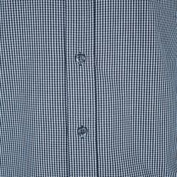 Pre Owned Emporio Armani Men's Check Formal Shirt L