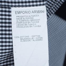 Pre Owned Emporio Armani Men's Check Formal Shirt L
