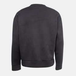 Pre Owned Emporio Armani Dark Blue Neoprene Logo Embroidered Sweatshirt L