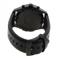 Pre Owned Emporio Armani Black Stainless Steel Chronograph AR0584 Men's Wristwatch 42 mm