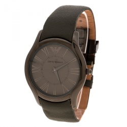 Emporio Armani Grey Stainless Steel Super Slim AR2057 Men's Wristwatch 42 mm