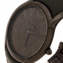 Emporio Armani Grey Stainless Steel Super Slim AR2057 Men's Wristwatch 42 mm