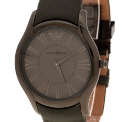 Emporio Armani Grey Stainless Steel Super Slim AR2057 Men's Wristwatch 42 mm