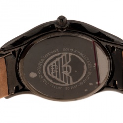 Emporio Armani Grey Stainless Steel Super Slim AR2057 Men's Wristwatch 42 mm