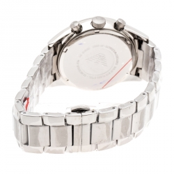 Pre Owned Emporio Armani Black Stainless Steel AR5980 Men's Wristwatch 43 mm