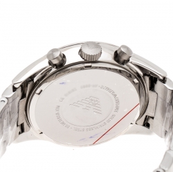 Pre Owned Emporio Armani Black Stainless Steel AR5980 Men's Wristwatch 43 mm