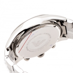 Pre Owned Emporio Armani Black Stainless Steel AR5980 Men's Wristwatch 43 mm