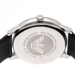 Pre Owned Emporio Armani Blue Stainless Steel AR1651 Men's Wristwatch 41 mm