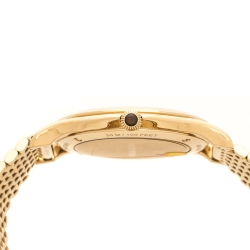 Emporio Armani Bronze Gold Stainless Steel Classic AR2008 Men's Wristwatch 36 mm