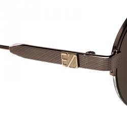 Ermenegildo Zegna Brown EZ 0007 34JAviator Sunglasses