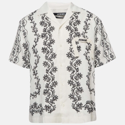 Floral Print Linen Buttoned Shirt