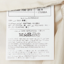 Pre Owned Ermenegildo Zegna Multicolor Stripe Silk Bomber Jacket