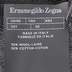 Ermenegildo Zegna Grey Wool Blend Knit Joggers M