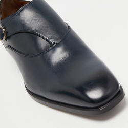 Ermenegildo Zegna Two Tone Leather Monk Strap Oxfords Size 43.5