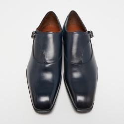Ermenegildo Zegna Two Tone Leather Monk Strap Oxfords Size 43.5