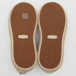 Pre Owned Ermenegildo Zegna Beige Canvas Triple Stitch Slip On Sneakers Size 44