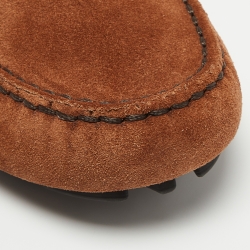 Pre Owned حذاء لوفرز إيرمنجليدو زينيا بيني سويدي بني مقاس 43.5