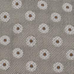 Pre Owned Ermenegildo Zegna Grey Dotted Woven Silk Tie