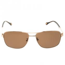 Ermenegildo Zegna Brown SZ3300G Squared Sunglasses