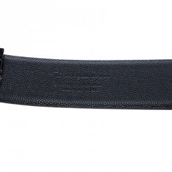 مملوكة مسبقًا حزام إيرمنجليدز زينيا جلد أزرق كحلي 90 سم