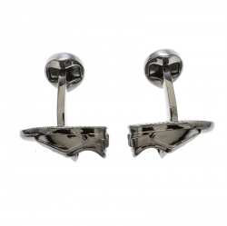 Ermengildo Zegna 3D Sneaker Gunmetal Tone Cufflinks
