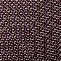 Pre Owned ربطة عنق إيرمنجليدو زينيا كوتور حرير جاكار نمط هندسي حمراء