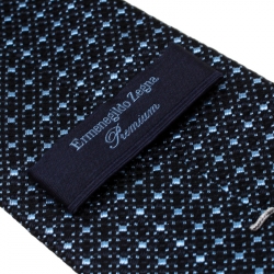 مملوكة مسبقًا ربطة عنق إيرمنجليدو زينيا بريميوم حرير أزرق كحلي