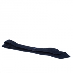 Pre Owned  ربطة عنق ايرمنيجيلدو زينيا كلاسيك حرير بنقوش زخرفة جاكارد زرقاء كحلية