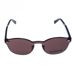 Pre Owned Ermenegildo Zegna Dark Brown EZ0024 Mirror Sunglasses