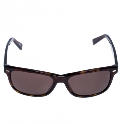 Ermenegildo Zegna Brown EZ 000152J Tortoise Shell Square Sunglasses