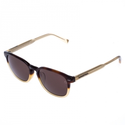 Ermenegildo Zegna Brown/Beige EZ 0005F Square Sunglasses