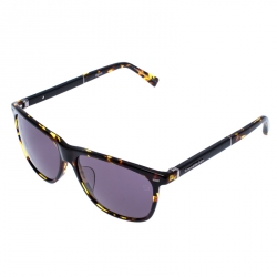 Ermenegildo Zegna Brown EZ 0009F Tortoise Shell Square Sunglasses