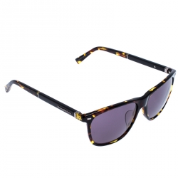 Ermenegildo Zegna Brown EZ 0009F Tortoise Shell Square Sunglasses