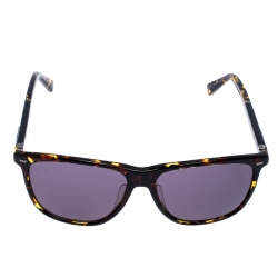 Ermenegildo Zegna Brown EZ 0009F Tortoise Shell Square Sunglasses