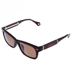  Ermenegildo Zegna Brown Gradient Polarized Navigator Wayfarers Sunglasses